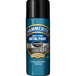 Hammerite effekt metalmaling spray sort 400 ml