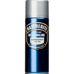 Hammerite effekt metalmaling spray sølvgrå 400 ml