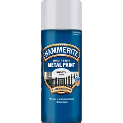 Hammerite glat-effekt metalmaling spray sølv 400 ml