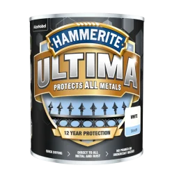 Hammerite Ultima rustbeskyttelse 12 års RAL 9016 hvid 0,25 L