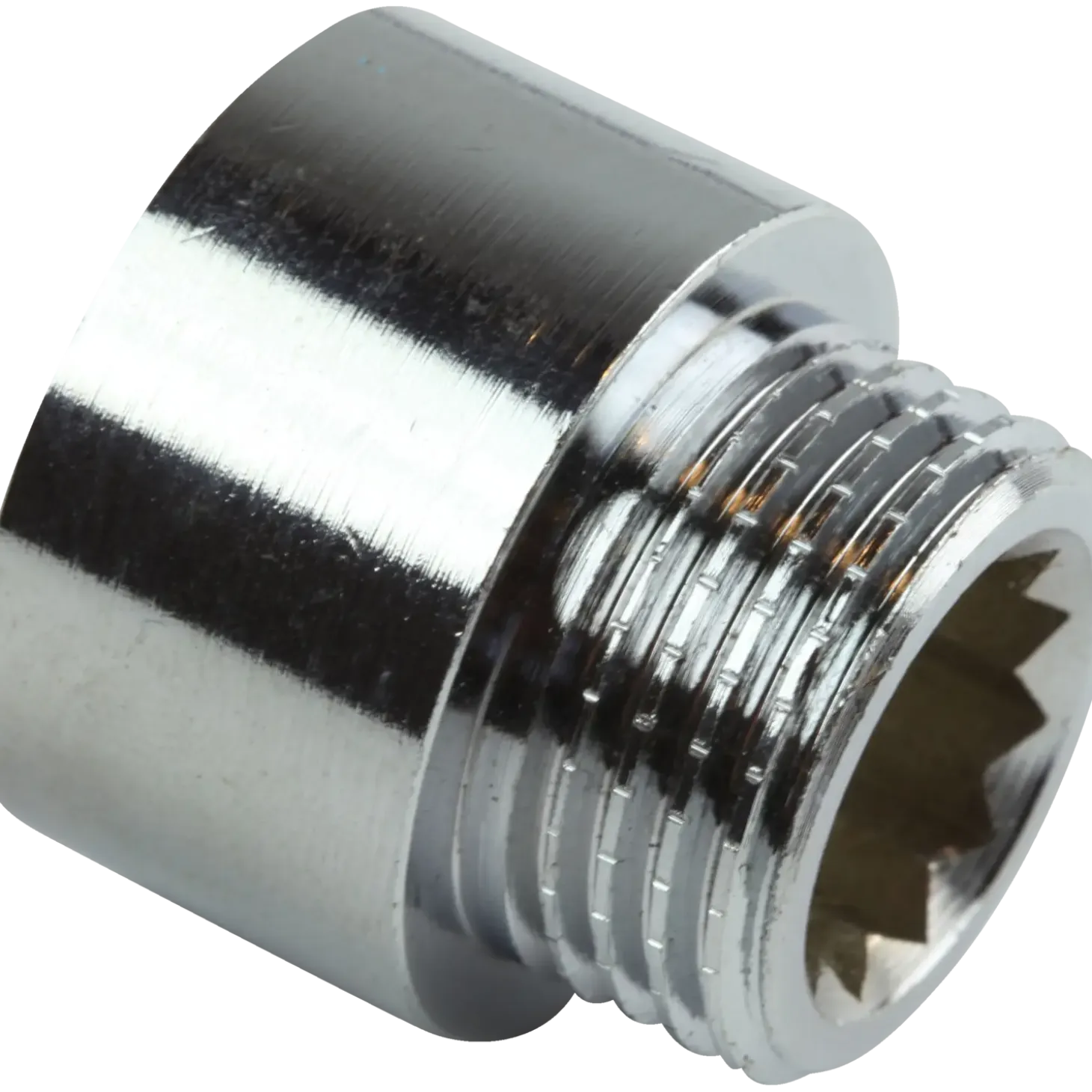 Haneforlænger 1/2"x10 mm krom