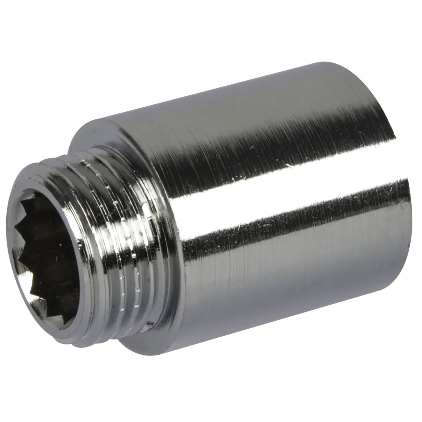 Haneforlænger 1/2"x10 mm krom