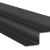 Hardie indvendig hjørne alu sort 0,8x3000 mm