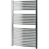 Håndklædetørrer i buet design 600x1200 mm krom