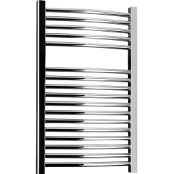 Håndklædetørrer i buet design 500x800 mm krom
