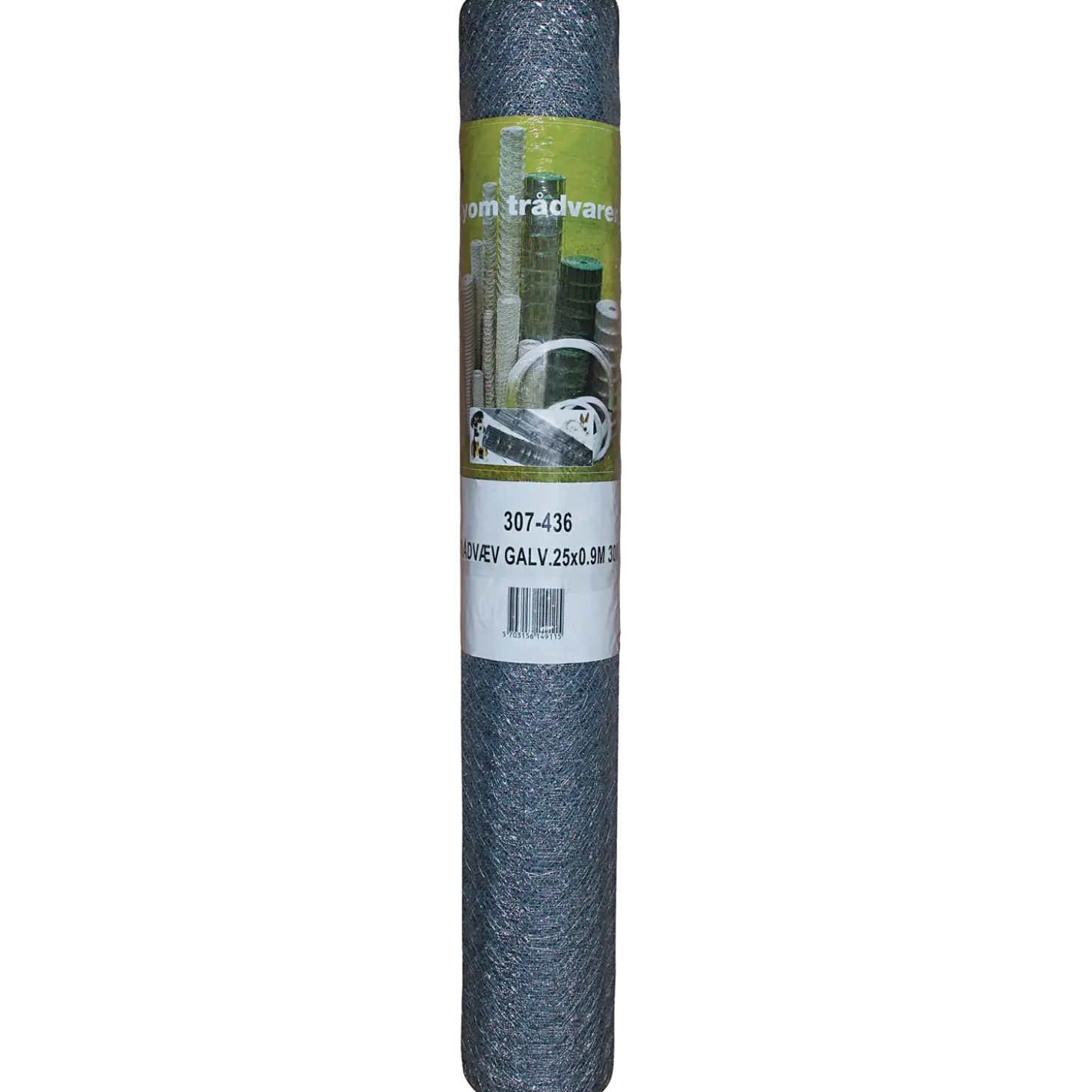 Hønsetråd 50 x 90 mm x 30 m varmgalvaniseret