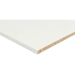 Hobbyplade hvid melamin 18x2500x200 mm