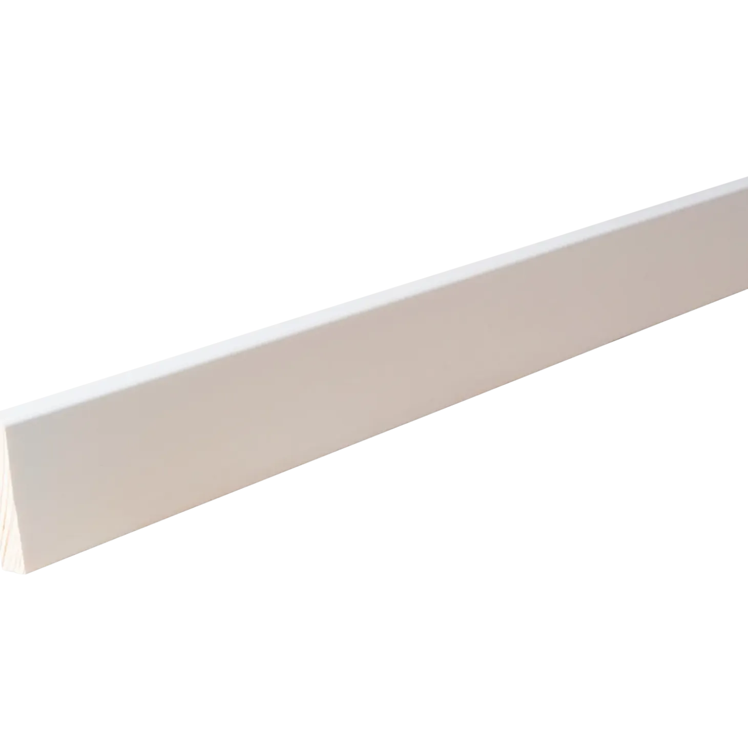 HT 38H fyr forkantliste 1 rund kant hvid 9x33x3000 mm