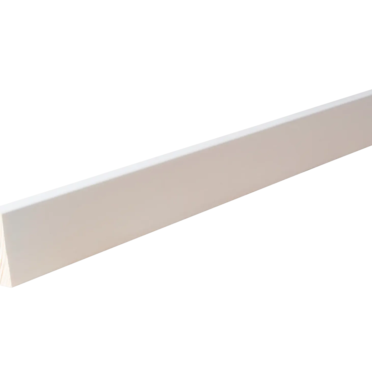 HT 39H fyr forkantliste 1 rund kant hvid 9x43x3000 mm