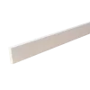 HT 38H fyr forkantliste 1 rund kant hvid 9x33x4450 mm