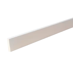 HT 38H fyr forkantliste 1 rund kant hvid 9x33x4450 mm