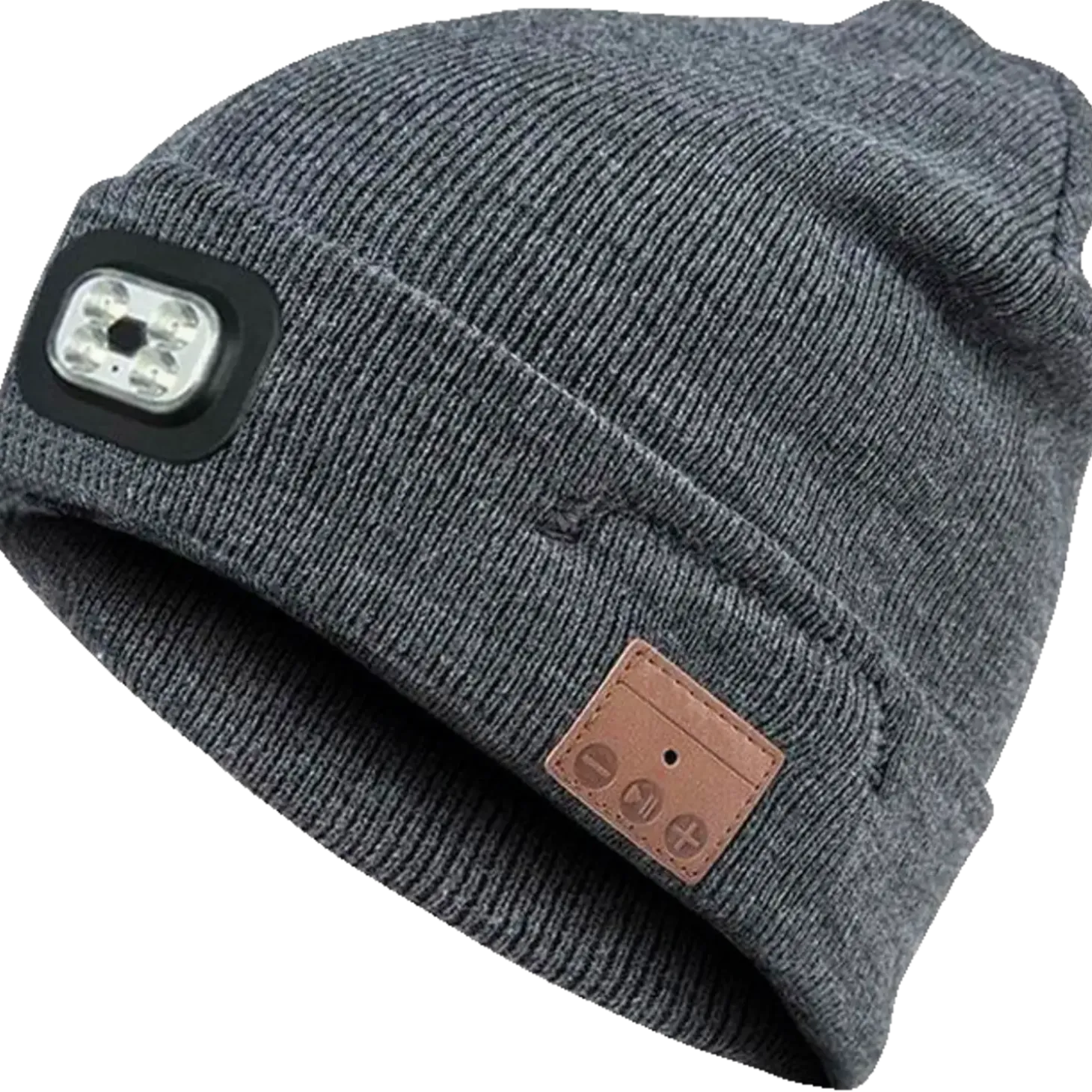 Hue med LED-lys og bluetooth headset