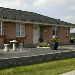 IBF Holmegaardsten kantblok m. lige kant, 14x21x14 cm, antracit