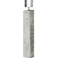 IBF stolpebæringer 4" gaffel 12x15x80 cm grå