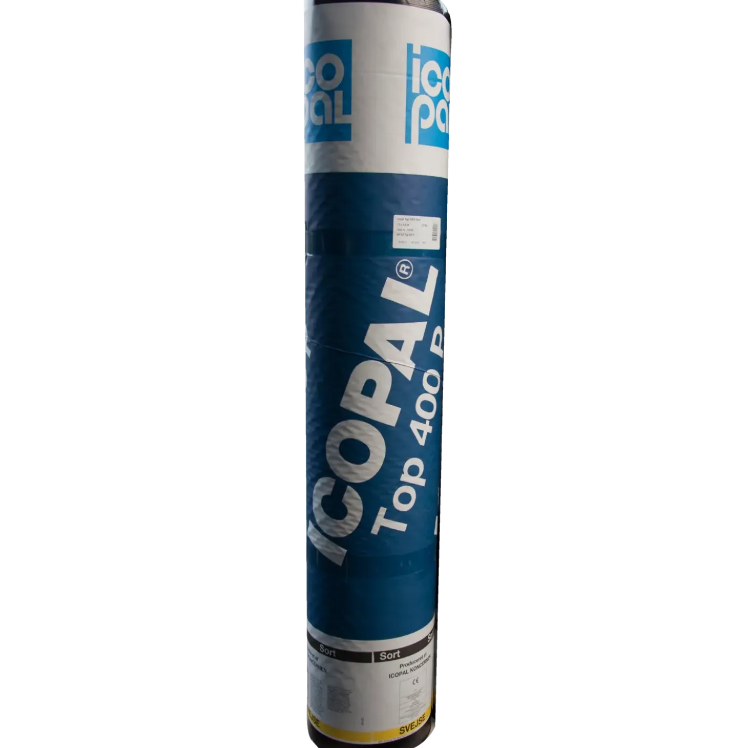 Icopal Top 400 P tagpap sort i rll. á 1x5 m