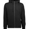 ID Core herre hoodie med lynlås sort str. 2XL