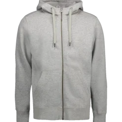 ID Core herre hoodie med lynlås grå melange str. XL