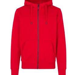 ID Core herre hoodie med lynlås rød str. XL