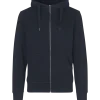 ID Core herre hoodie med lynlås navy str. 2XL
