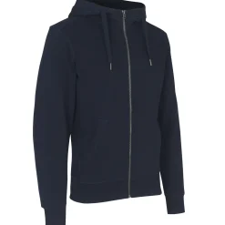 ID Core herre hoodie med lynlås navy str. 2XL