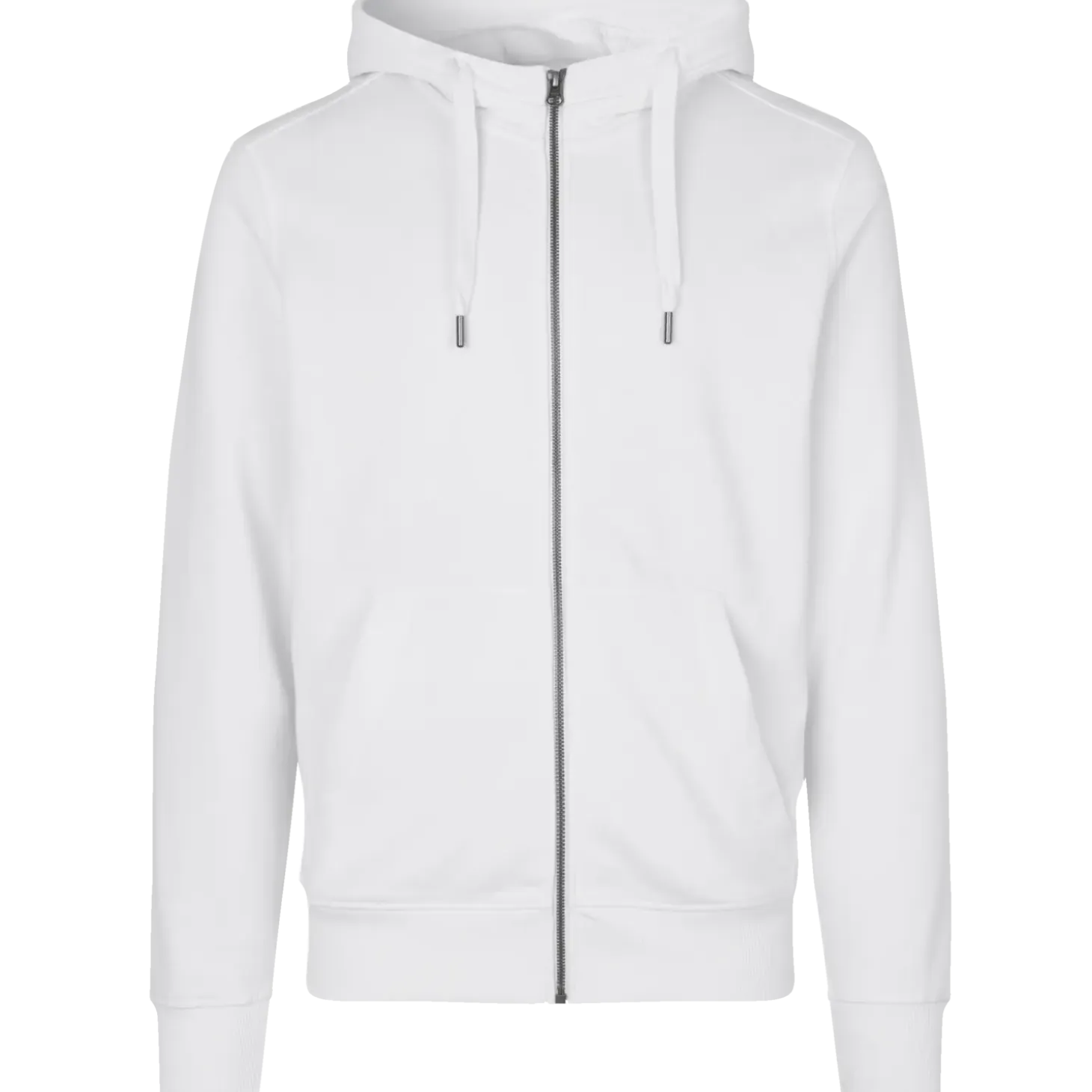 ID Core herre hoodie med lynlås hvid str. XL