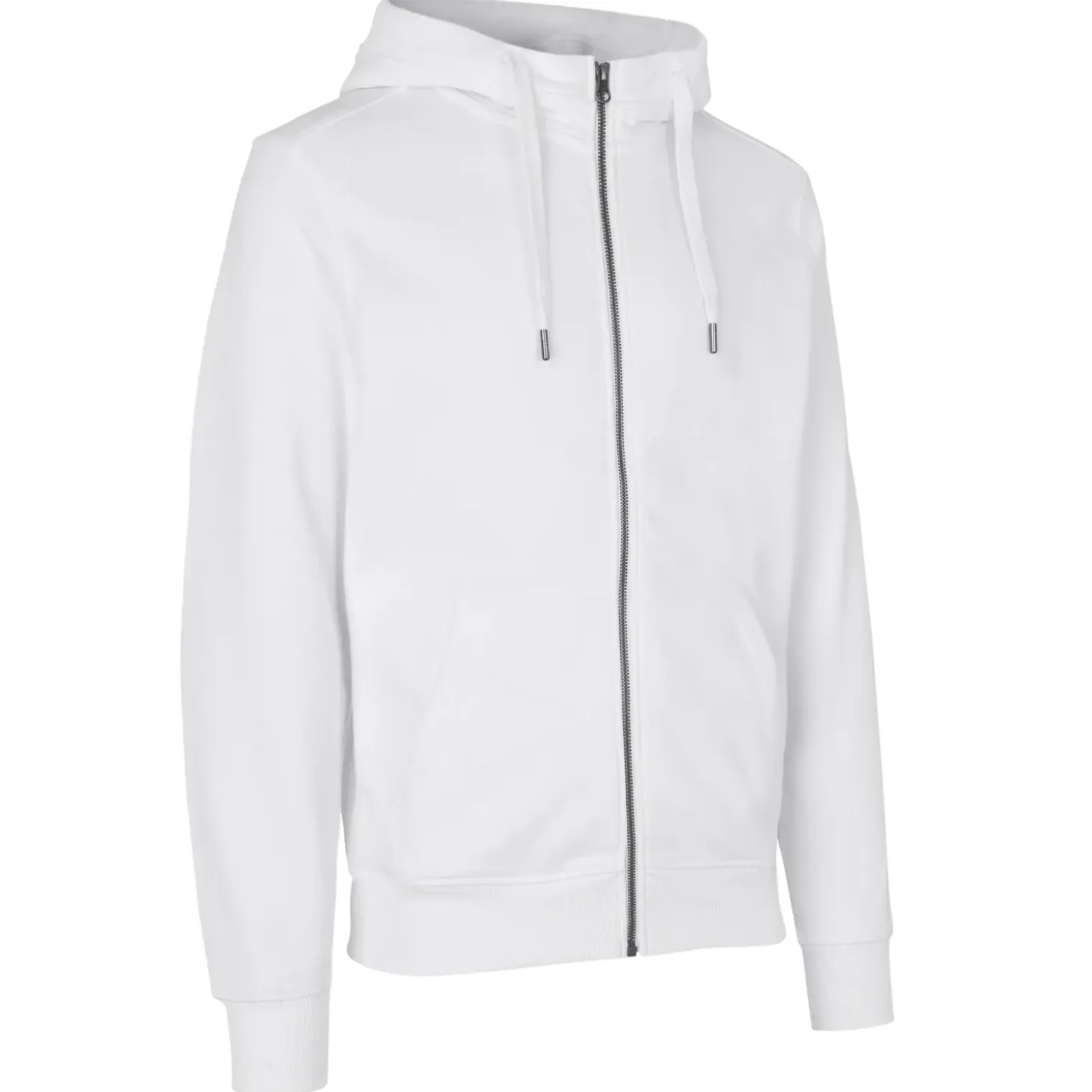 ID Core herre hoodie med lynlås hvid str. XL