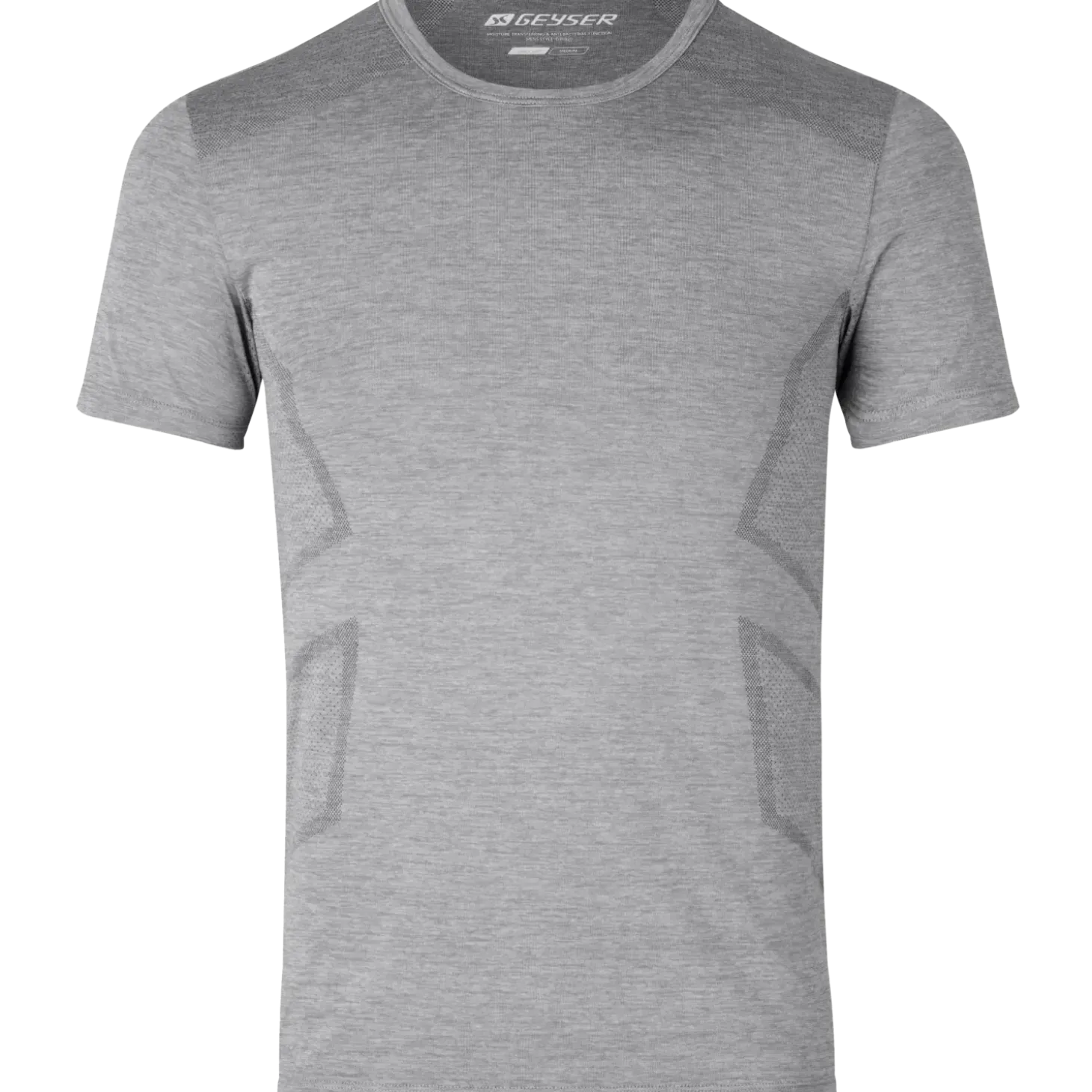 ID Geyser herre t-shirt seamless grå melange str. M
