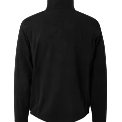 ID herre mikrofleece cardigan sort str. 2XL