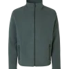 ID herre mikrofleece cardigan grå str. 2XL