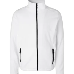 ID herre mikrofleece cardigan hvid str. L