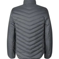 ID 0896 herre padded jakke stretch silver grey str. XL