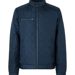 ID herre quilt jakke navy str. L
