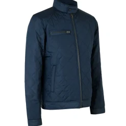 ID herre quilt jakke navy str. L