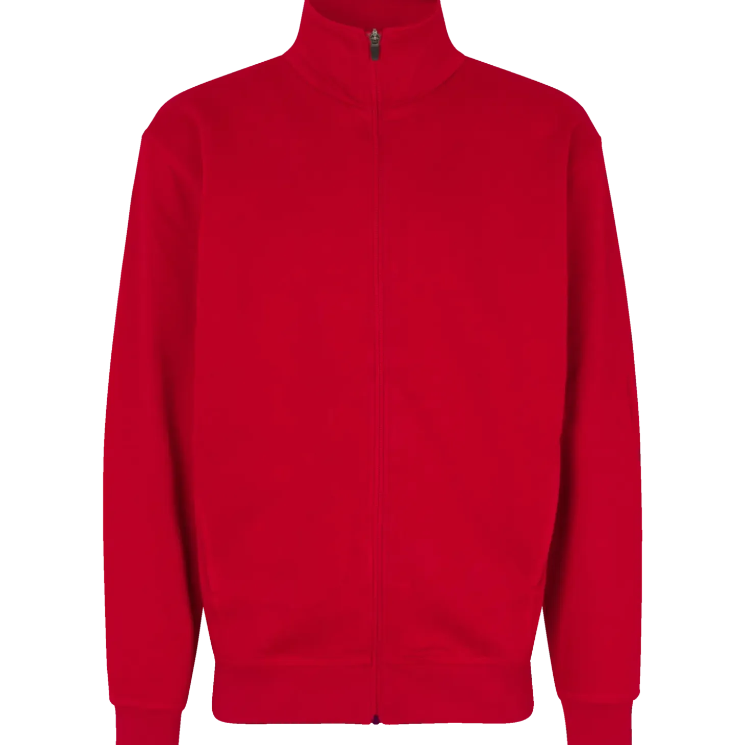 ID herre sweat cardigan rød str. XL