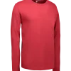 ID Interlock herre langærmet t-shirt rød str. 2XL
