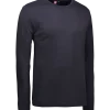 ID Interlock herre langærmet t-shirt navy str. L