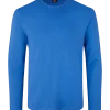 ID Interlock herre langærmet t-shirt azur str. L