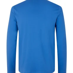 ID Interlock herre langærmet t-shirt azur str. L