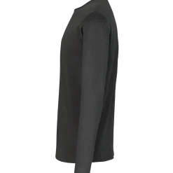ID Interlock langærmet t-shirt koks grå str. S