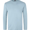 ID Interlock langærmet t-shirt lysblå str. 2XL