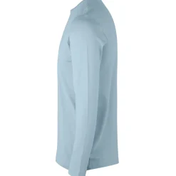ID Interlock langærmet t-shirt lysblå str. 2XL