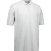ID klassisk herre poloshirt grå melange str. 2XL