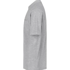 ID klassisk herre poloshirt grå melange str. 2XL