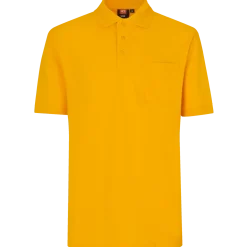 ID klassisk herre poloshirt gul str. 2XL