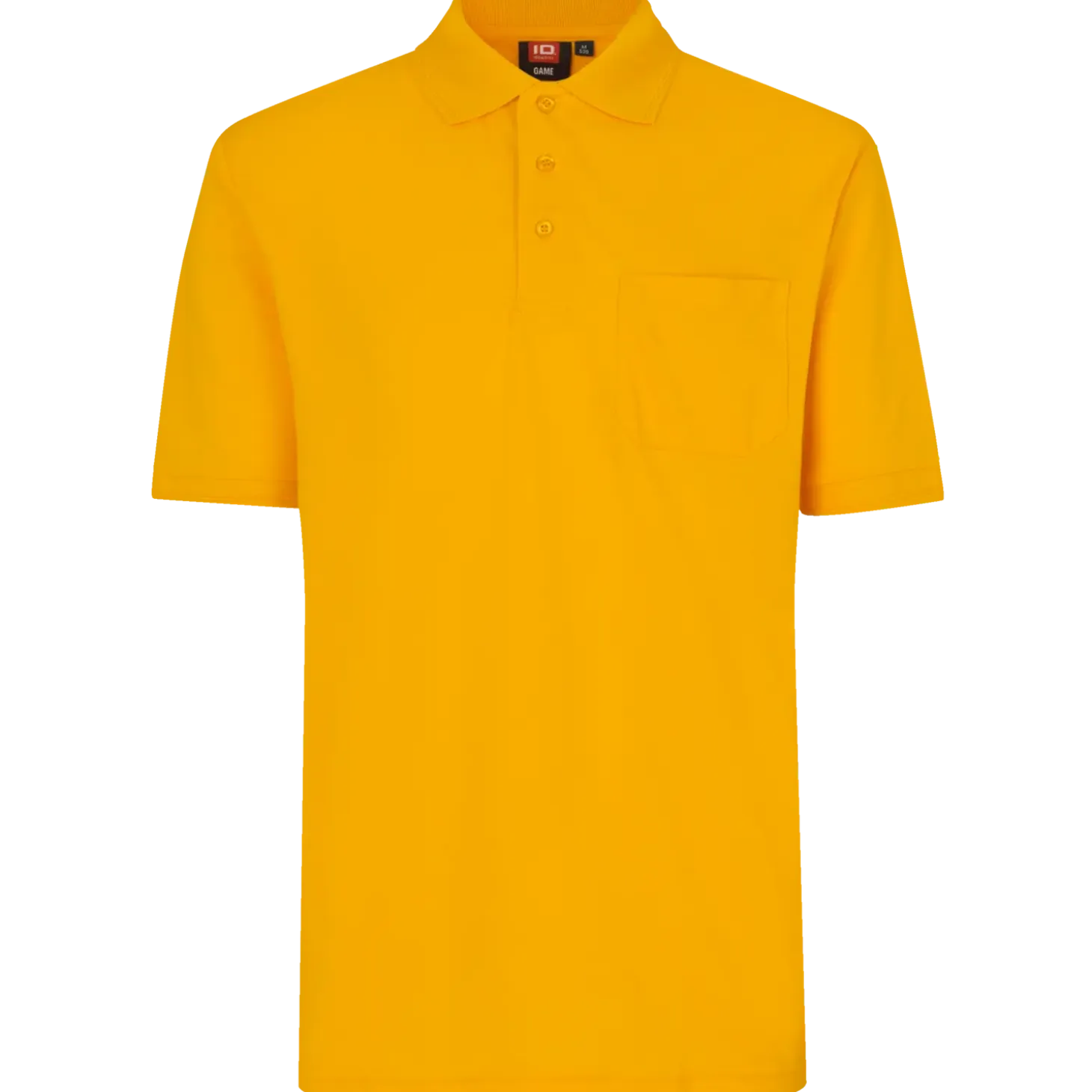 ID klassisk herre poloshirt gul str. 2XL