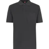 ID klassisk herre poloshirt koks grå str. L