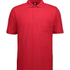 ID klassisk herre poloshirt rød str. XL
