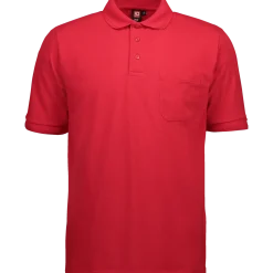 ID klassisk herre poloshirt rød str. XL