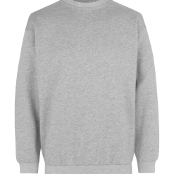 ID klassisk herre sweatshirt grå melange str. XL