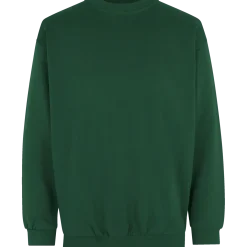ID klassisk herre sweatshirt flaskegrøn str. 2XL